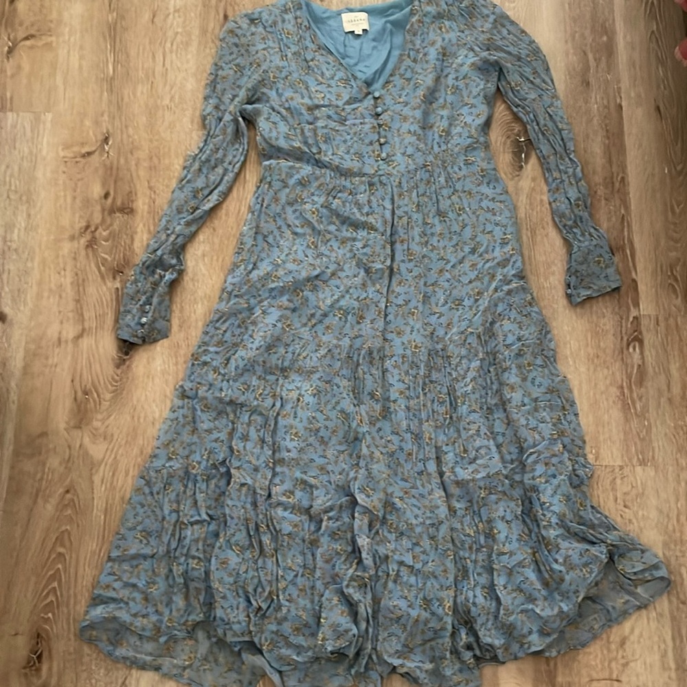 Women’s Sézane Heloisa Dress Vintage Floral Blue Color size 36